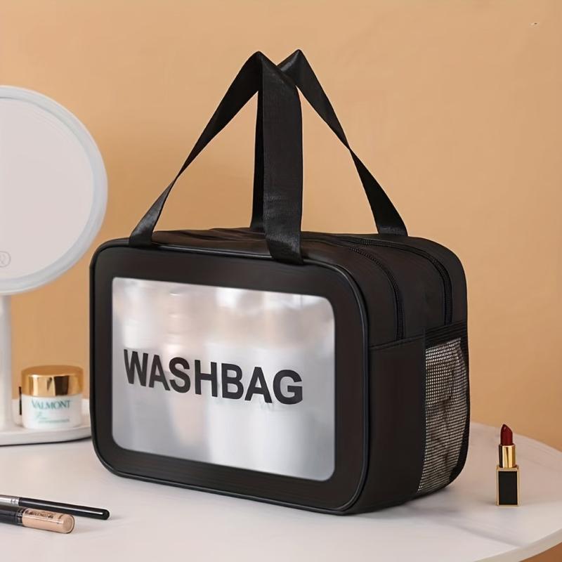 Portable Wet & Dry Cosmetic Bag Travel Amenity Bag