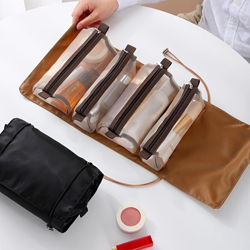 Toiletry Bag 4 In 1 Mesh Cosmetic Bag Portable Travel Bag Storage Bag