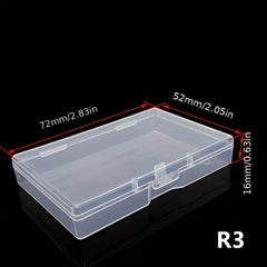 Clear Plastic Jewelry Storage Container Makeup Case