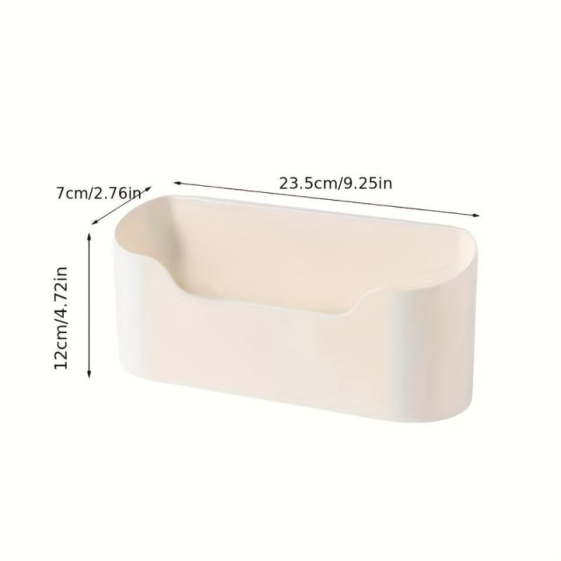 Adhesive Bathroom Storage Rack Wall Mounted Holder