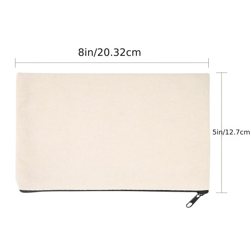 Canvas Pen Case Makeup Bag Pencil Bag Cosmetic Bag Travel Cosmetic Bag