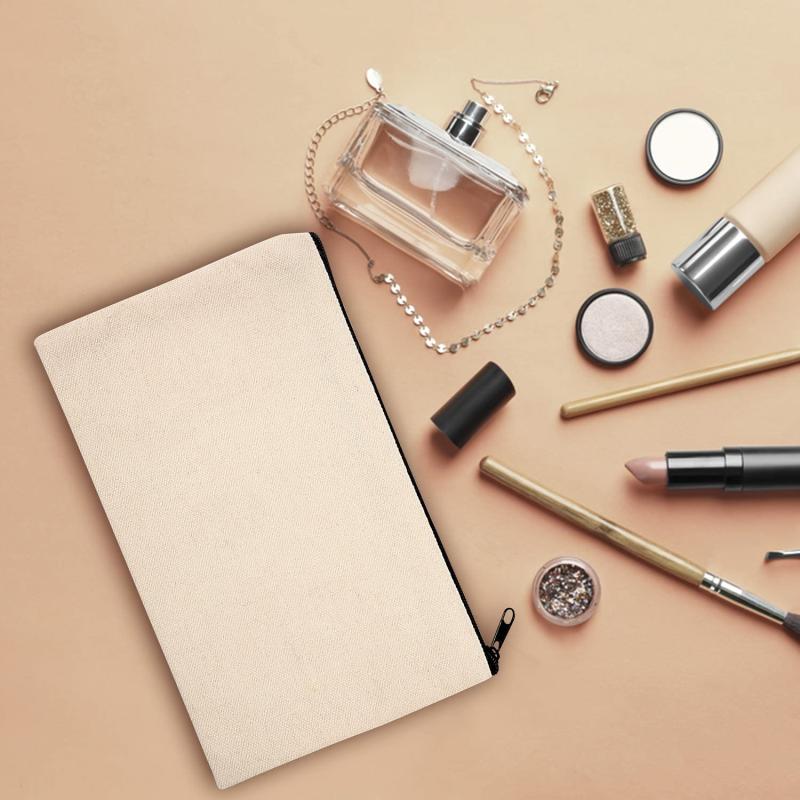 Canvas Pen Case Makeup Bag Pencil Bag Cosmetic Bag Travel Cosmetic Bag