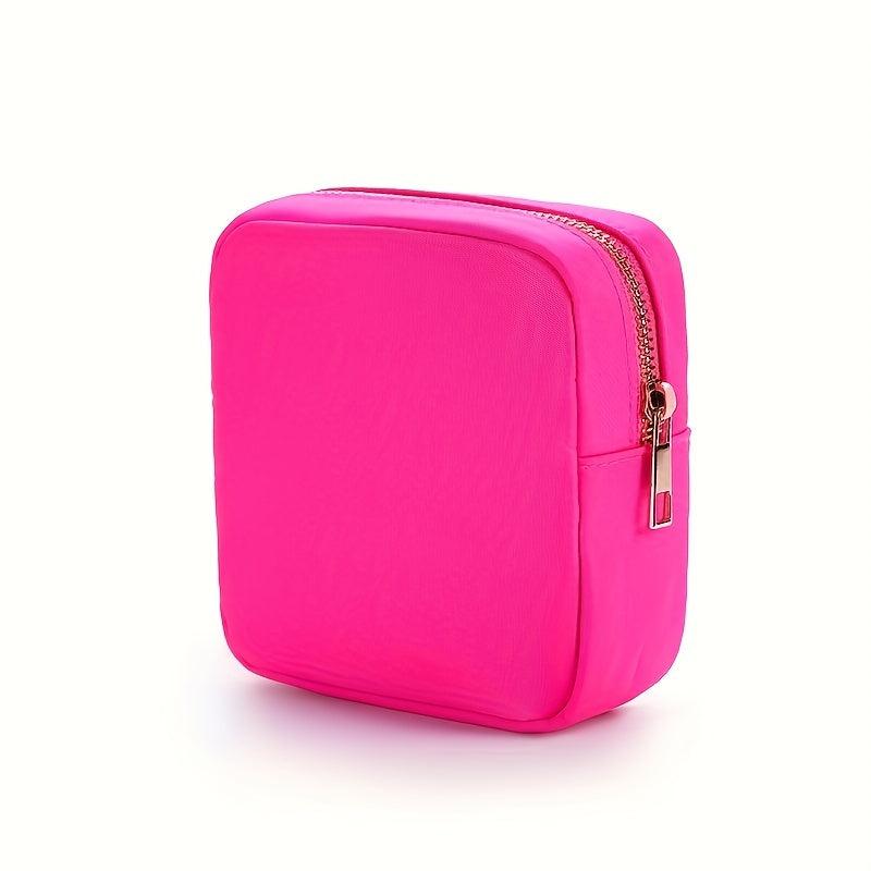 Preppy Small Makeup Bag Cosmetic Zipper Pouch Purse