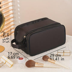 Quilted Rhombus Travel Makeup Bag Large Capacity Cosmetic Bag