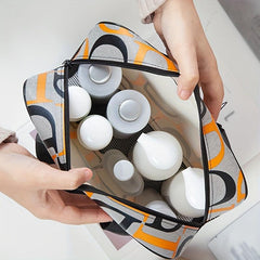 Large Capacity Waterproof Travel Makeup Bag with Handle for Men and Women