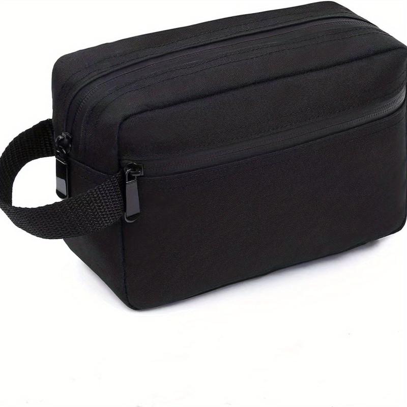 Waterproof Travel Toiletry Bag Divider Handle Shaving Brush Tools