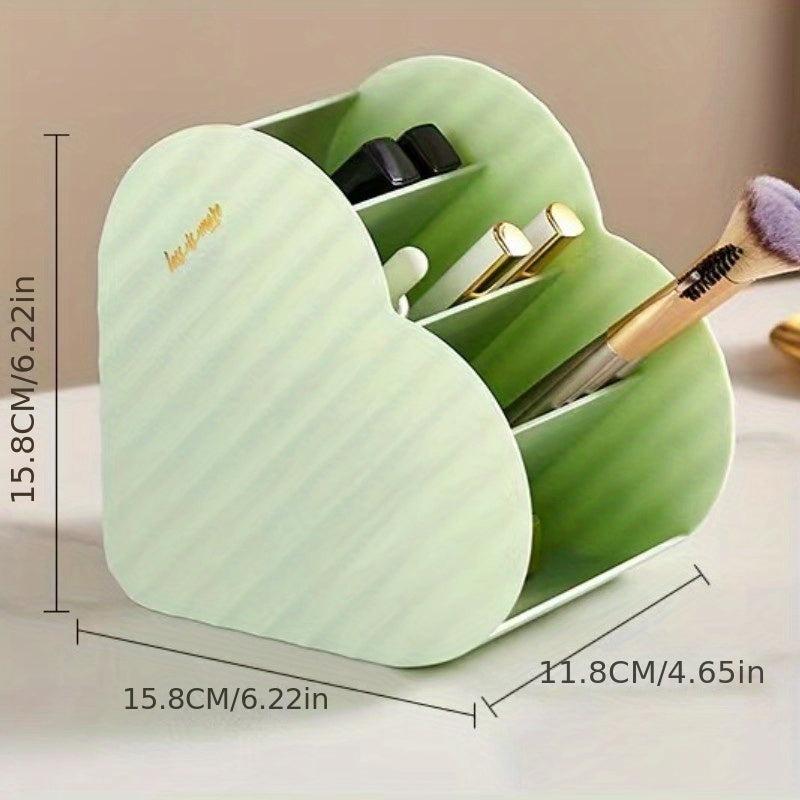 Heart Shaped Layered Storage Box for Makeup and Accessories