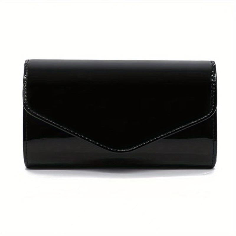 Glossy Envelope Clutch Evening Bag Chain Shoulder Bag