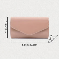 Glossy Envelope Clutch Evening Bag Chain Shoulder Bag
