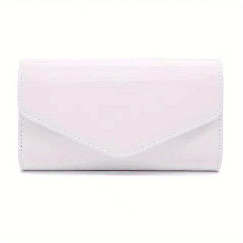 Glossy Envelope Clutch Evening Bag Chain Shoulder Bag