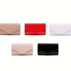 Glossy Envelope Clutch Evening Bag Chain Shoulder Bag