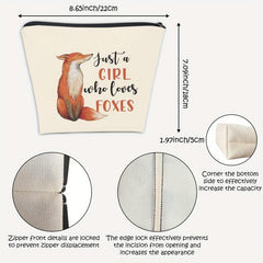 Fox Cosmetic Bag Gift For Women Fox For Fox Fox Makeup Bag Gift