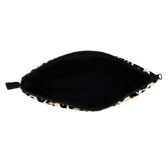 Roomy Leopard LOVE Makeup Bag for Travel and Storage
