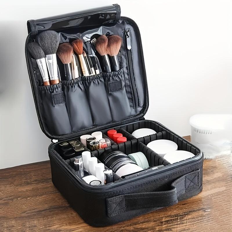 Professional Travel Makeup Train Case Large Capacity Cosmetic Organizer Bag