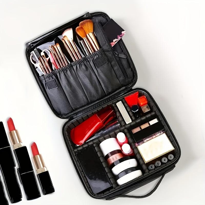 Professional Travel Makeup Train Case Large Capacity Cosmetic Organizer Bag