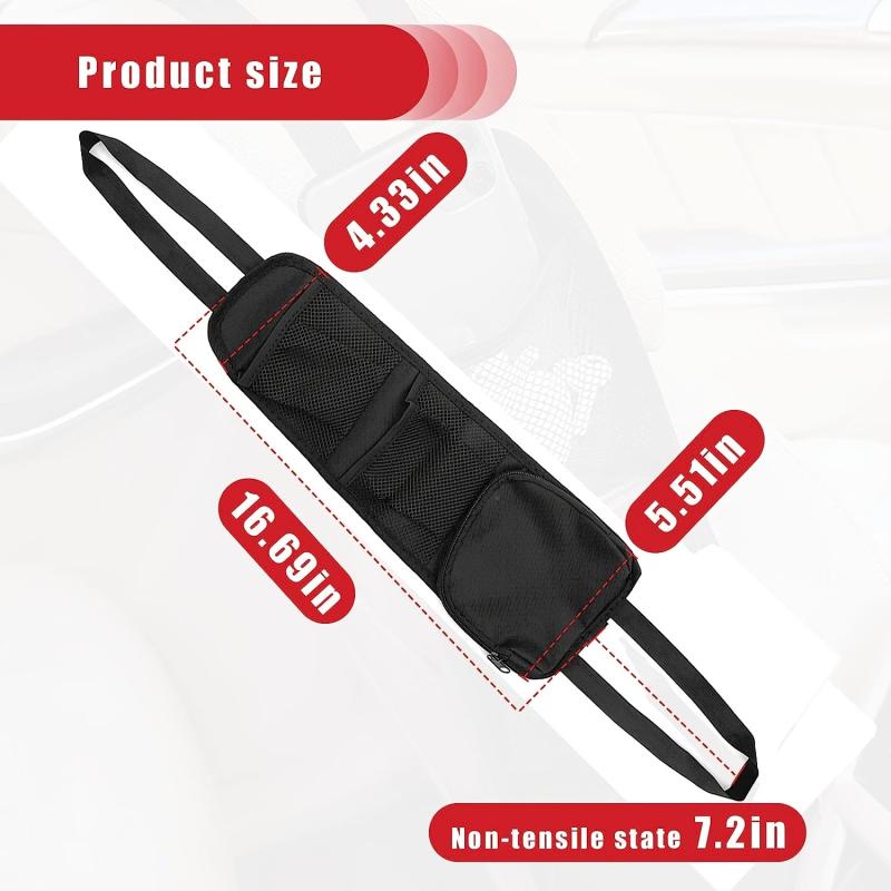 2PCS Car Seat Storage Hanging Bag Organizer Mesh Net Pocket