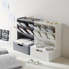 Plastic Makeup Storage Case Desk Organizer
