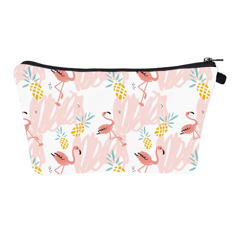 Flamingo Travel Makeup Bag Waterproof Toiletry Bag for Women