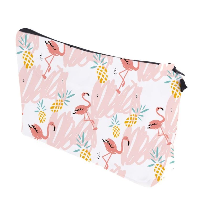 Flamingo Travel Makeup Bag Waterproof Toiletry Bag for Women