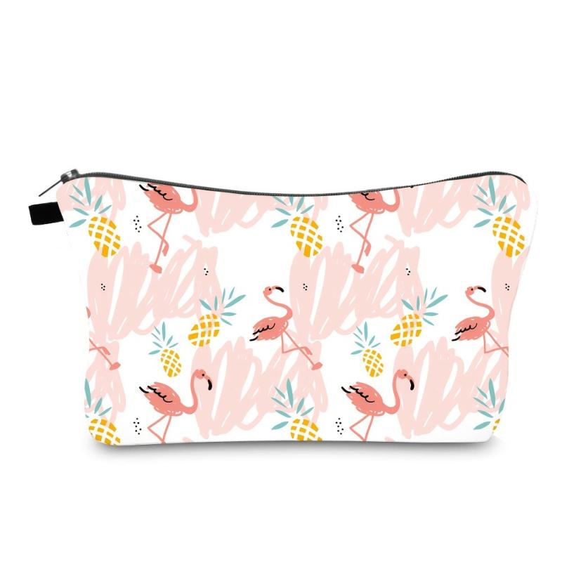Flamingo Travel Makeup Bag Waterproof Toiletry Bag for Women