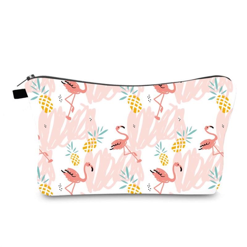 Flamingo Travel Makeup Bag Waterproof Toiletry Bag for Women