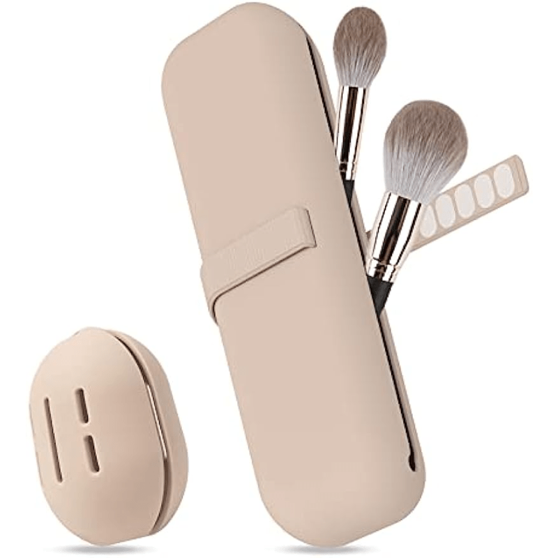 Silicone Makeup Brush Holder Waterproof Case for Women and Girls