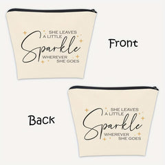 She Leaves A Little Sparkle Makeup Bag Gift