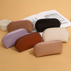 Shell Style Makeup Bag Roomy Zipper Pouch Travel Toiletry Bag