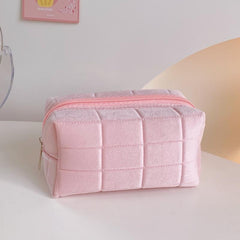 Plush Portable Cosmetic Bag for Lady Girl Student