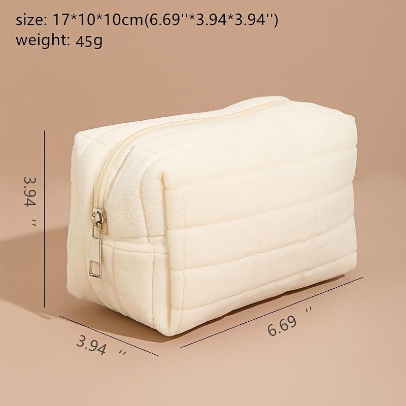 Plush Portable Cosmetic Bag for Lady Girl Student