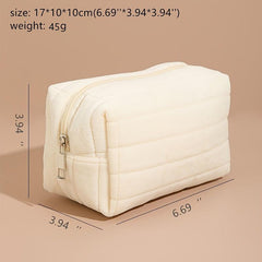 Plush Portable Cosmetic Bag for Lady Girl Student