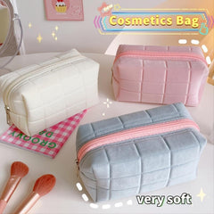 Plush Portable Cosmetic Bag for Lady Girl Student