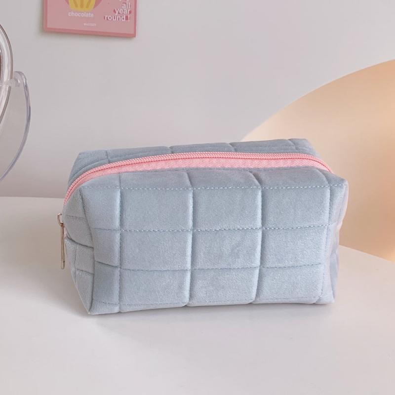 Plush Portable Cosmetic Bag for Lady Girl Student