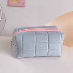 Plush Portable Cosmetic Bag for Lady Girl Student