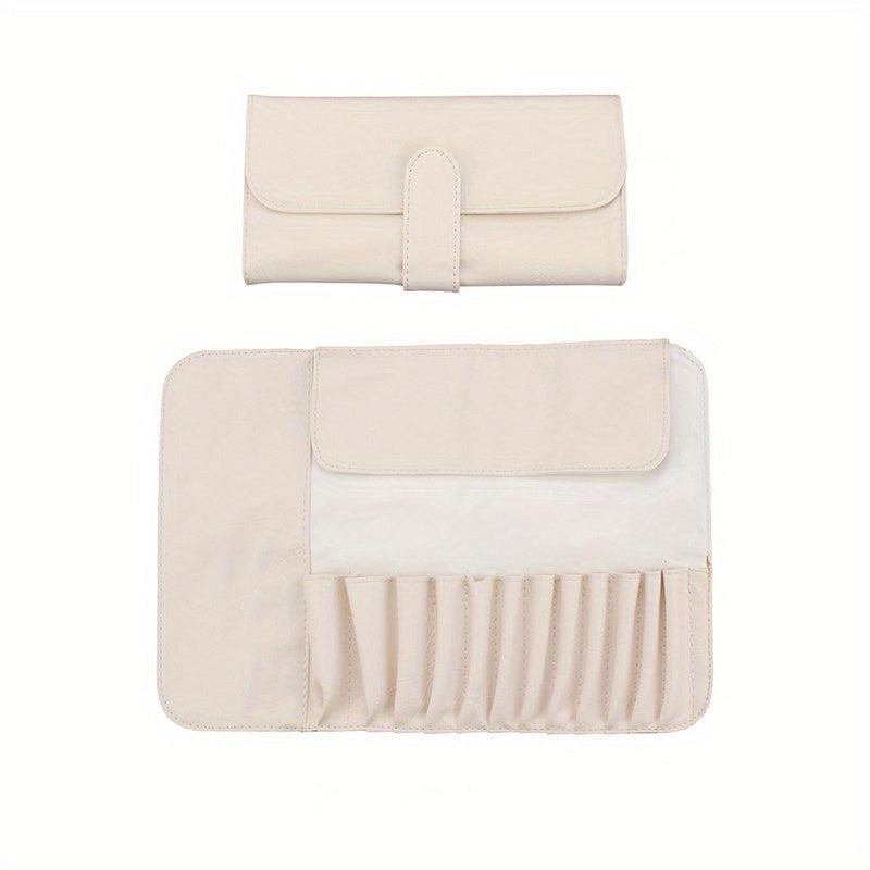 Makeup Brush Bag Multifunctional Roll Storage Case For Travel 12pcs
