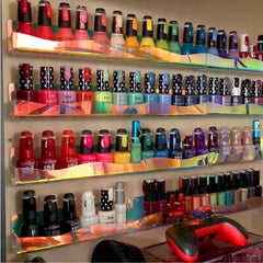 Iridescent Nail Polish Wall Organizer Display Rack