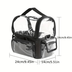 Makeup Case with Adjustable Divider & Handle