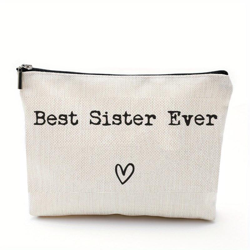 Portable Cosmetic Bag with Zipper Closure