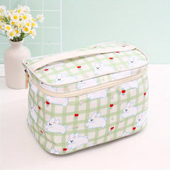 Cartoon Rabbit Pattern Cosmetic Bag Large Capacity Waterproof Makeup Case