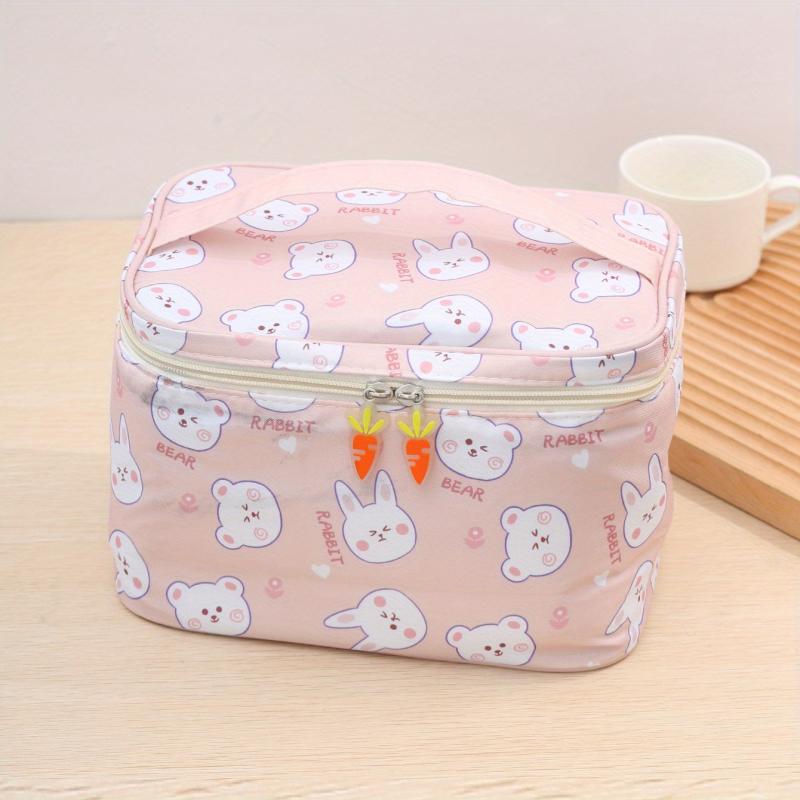 Cartoon Rabbit Pattern Cosmetic Bag Large Capacity Waterproof Makeup Case