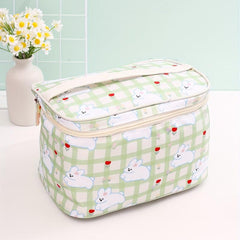 Cartoon Rabbit Pattern Cosmetic Bag Large Capacity Waterproof Makeup Case