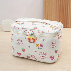 Cartoon Rabbit Pattern Cosmetic Bag Large Capacity Waterproof Makeup Case