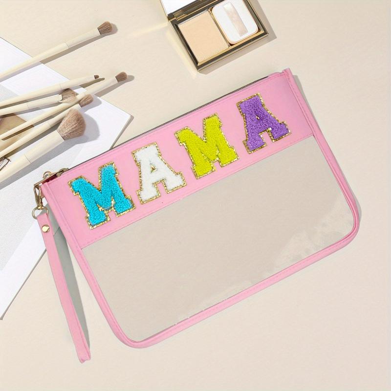Clear Makeup Bag Waterproof Cosmetic Pouch Purse Nylon Travel Bag