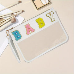Clear Makeup Bag Waterproof Cosmetic Pouch Purse Nylon Travel Bag