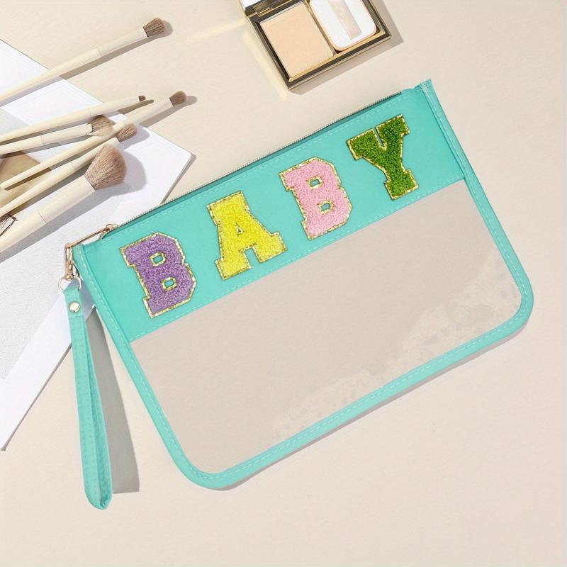 Clear Makeup Bag Waterproof Cosmetic Pouch Purse Nylon Travel Bag