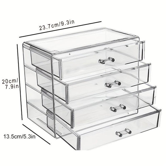 Clear Acrylic Makeup Organizer for Vanity & Bathroom