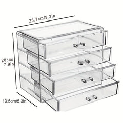 Clear Acrylic Makeup Organizer for Vanity & Bathroom