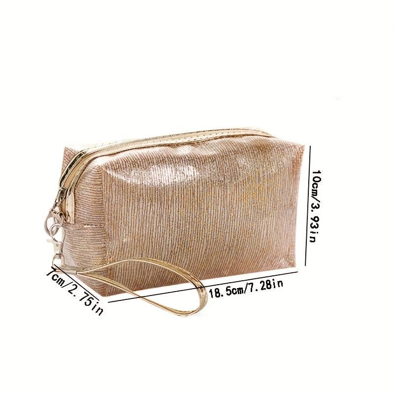 Waterproof Makeup Bag with Wrist Strap for Women Girls