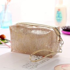 Waterproof Makeup Bag with Wrist Strap for Women Girls