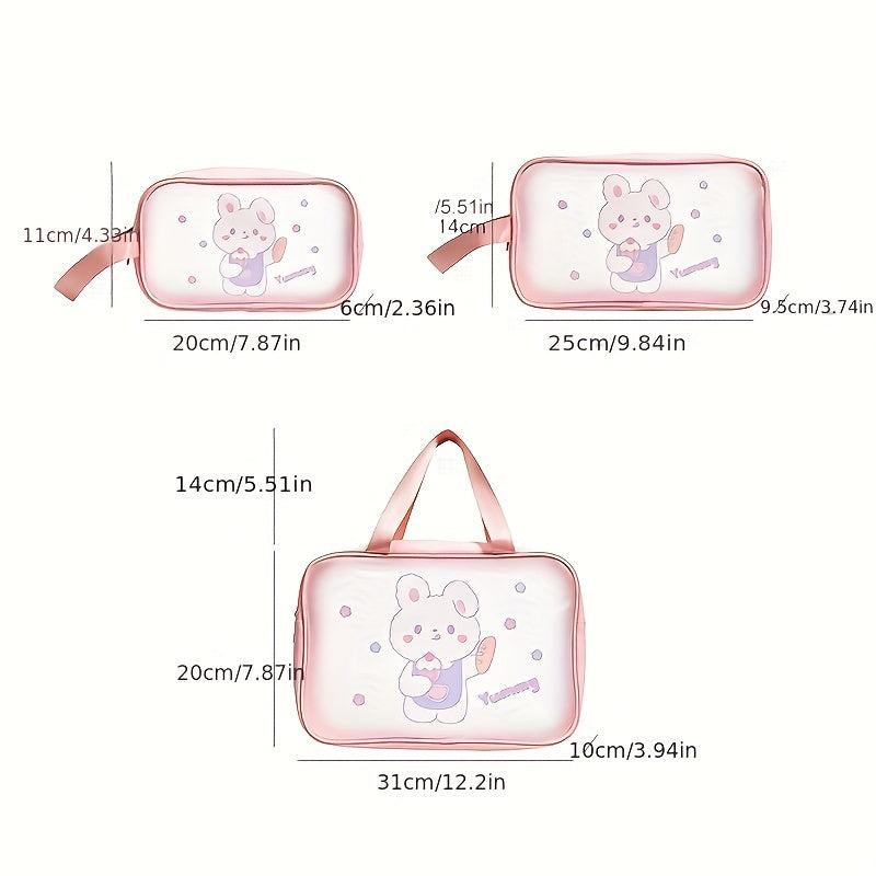 Cartoon Toiletry Bag PVC Waterproof Makeup Cosmetic Travel Organizer